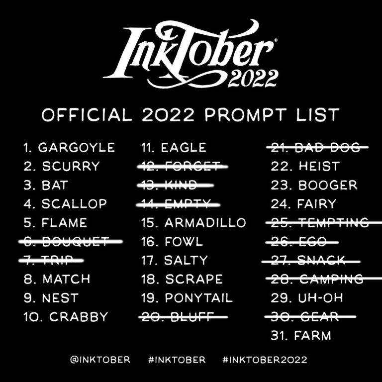 Inktober 2022 Prompts